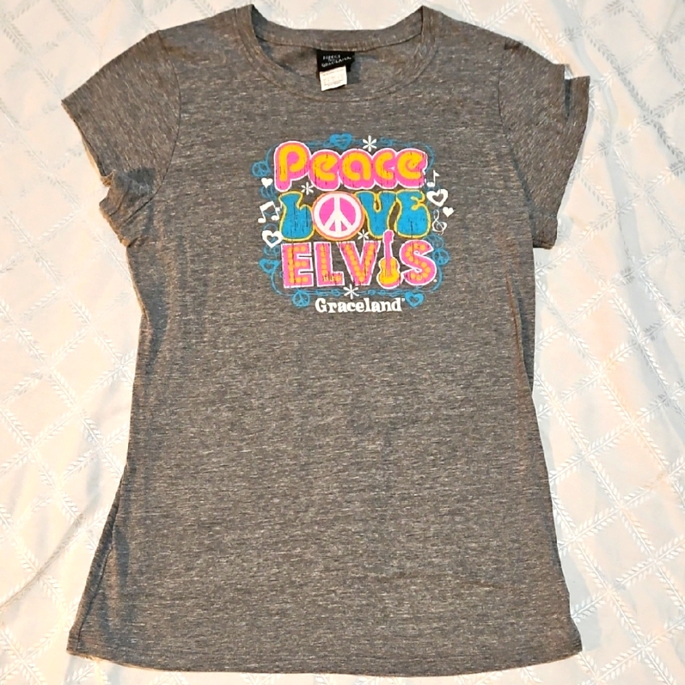 Graceland Peace Love Elvis Tee